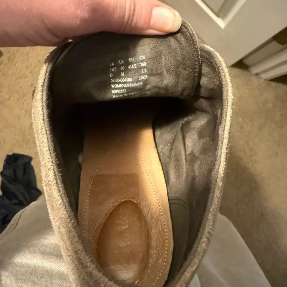 Clarks Dark Brown Suede Ankle Booties - Picture 5 of 6